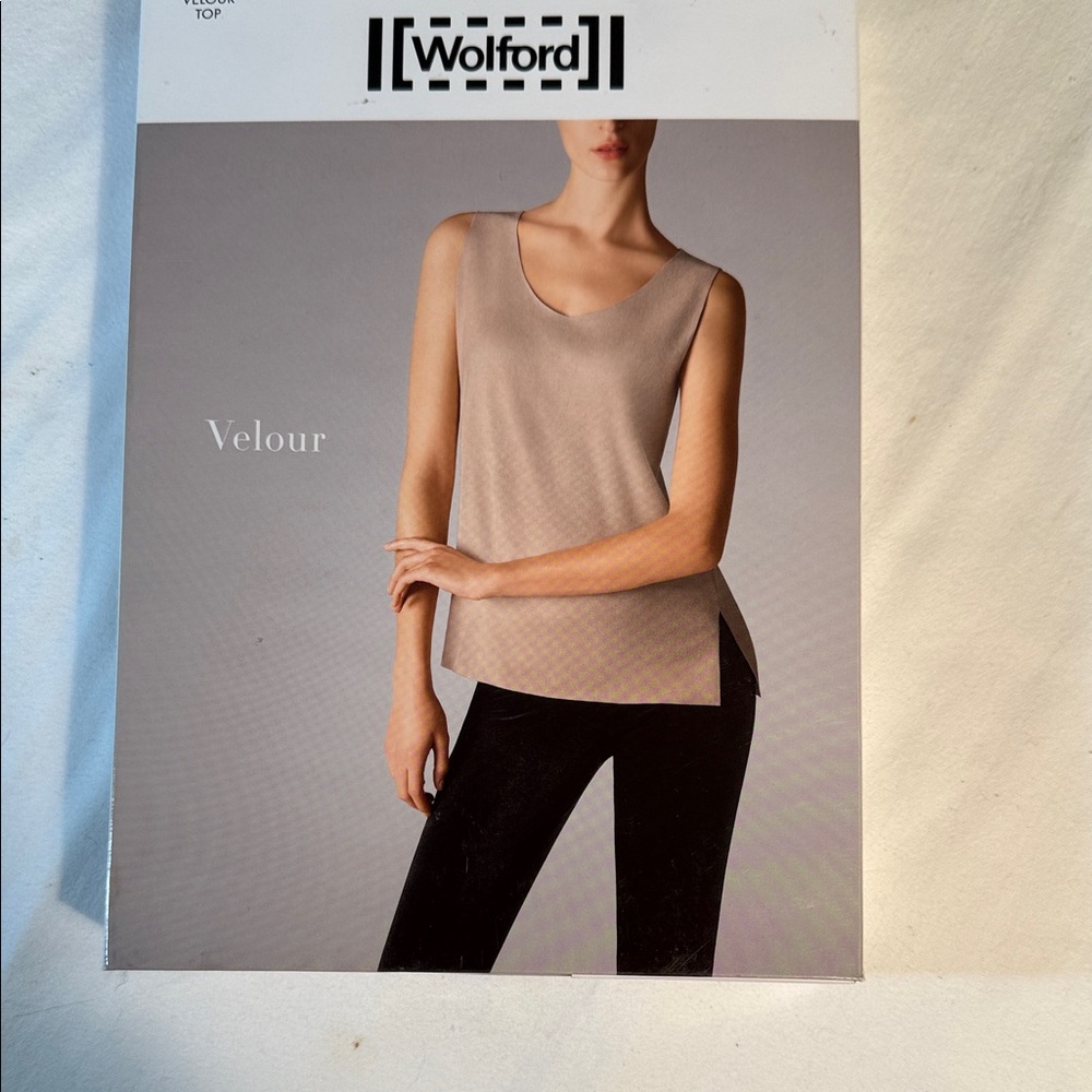 Wolford Velour Tan Tank Top